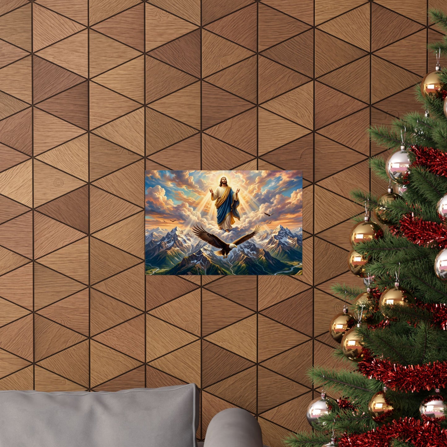 “Soaring Like Eagles - Hope in the Lord Over Mountains” - Poster