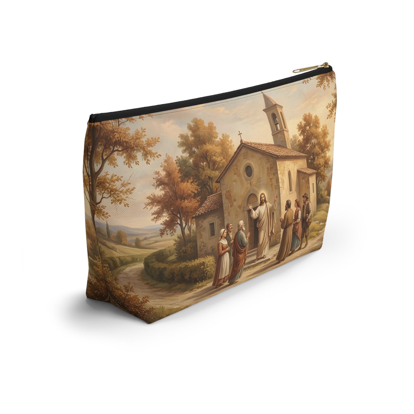 “Sanctuary in Serenity - Autumn's Golden Embrace” - Accessory Pouch
