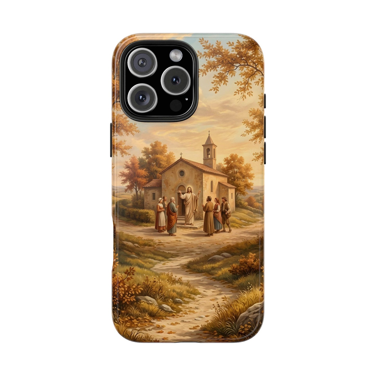 “Sanctuary in Serenity - Autumn's Golden Embrace” - Phone Case