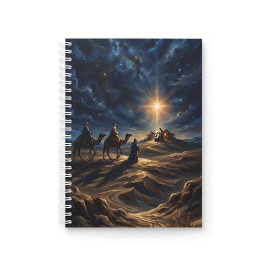 “Journey to the King - Wise Men Seek the Christ Child” - Spiral Notebook