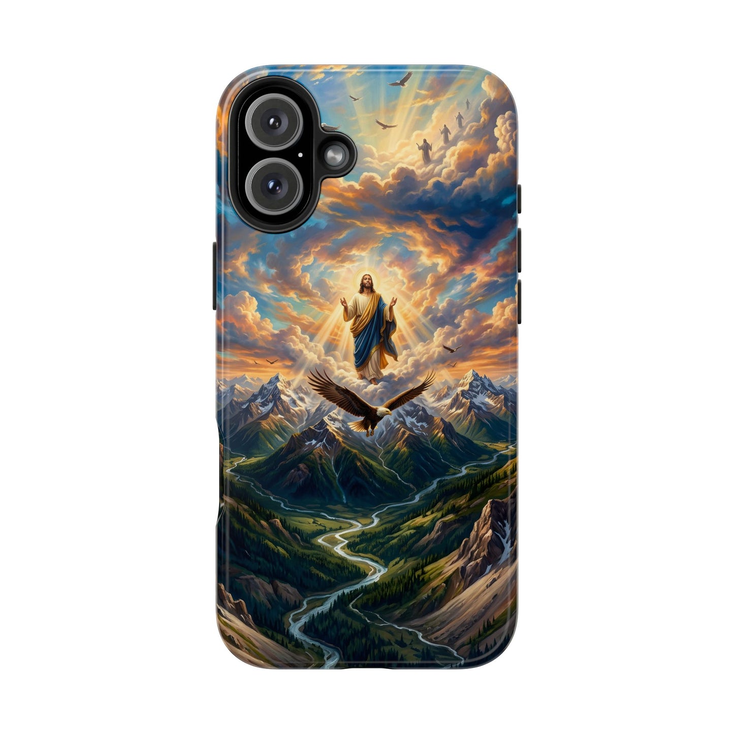 “Soaring Like Eagles - Hope in the Lord Over Mountains” - Phone Case