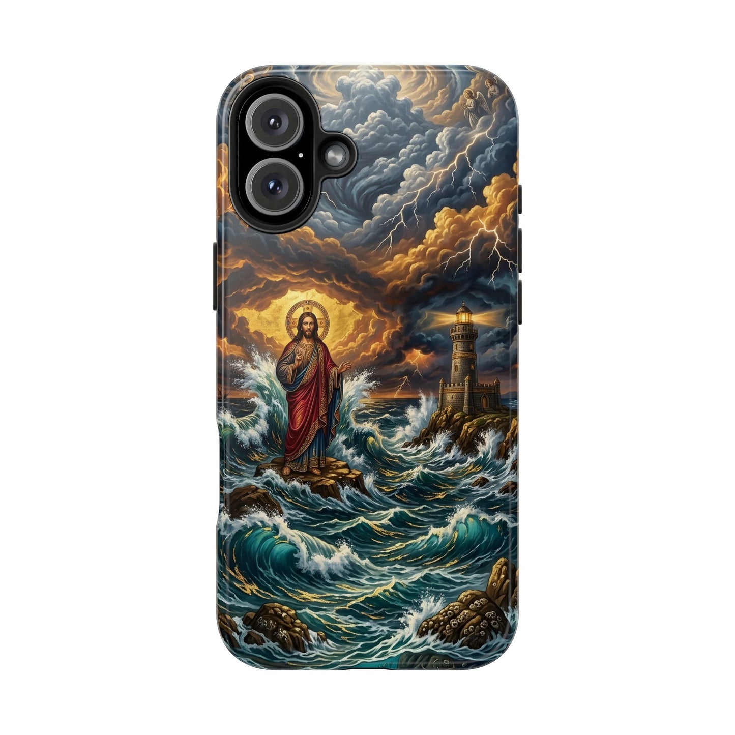 “Steadfast Hope - Lighthouse in the Storm” - Phone Case