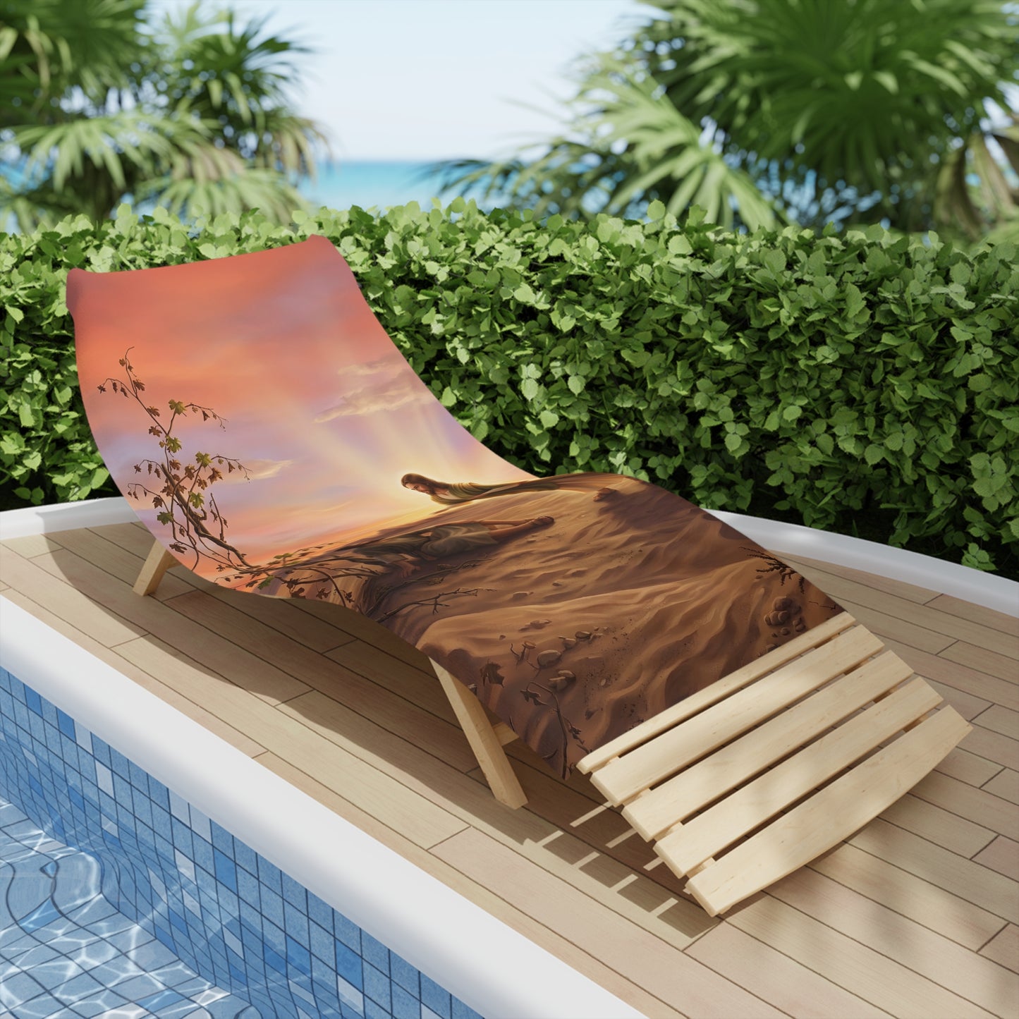 “Withered Vine - Jonah's Lesson in Mercy” - Beach Towel