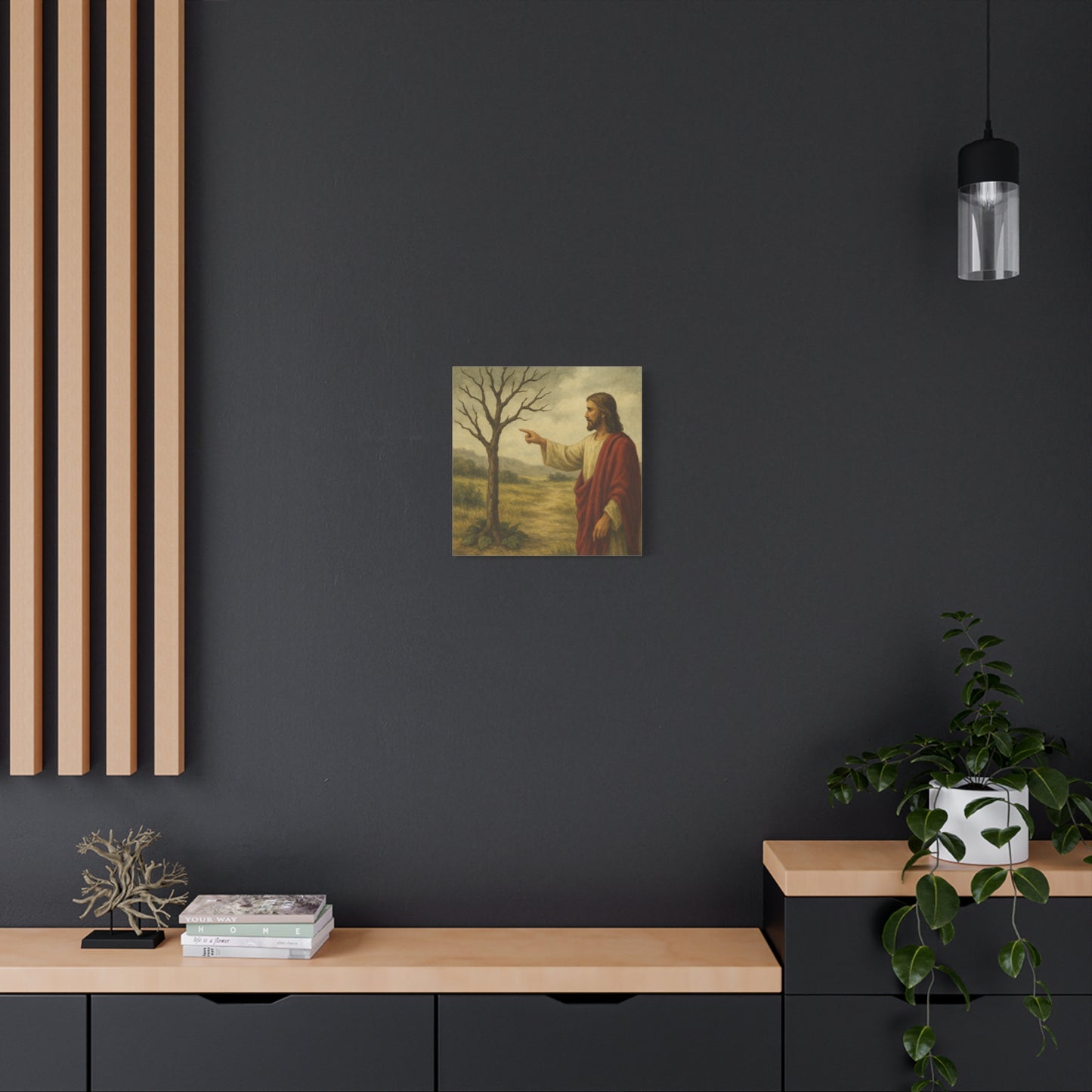 “May No Fruit Grow – Jesus Curses the Barren Fig Tree” - Canvas Art