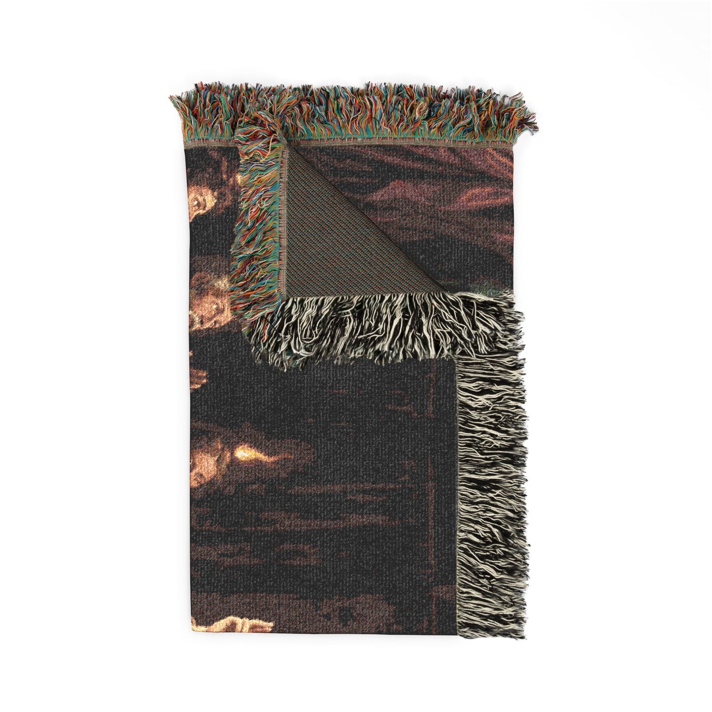 “Tongues of Fire - The Pentecost Outpouring” - Woven Blanket
