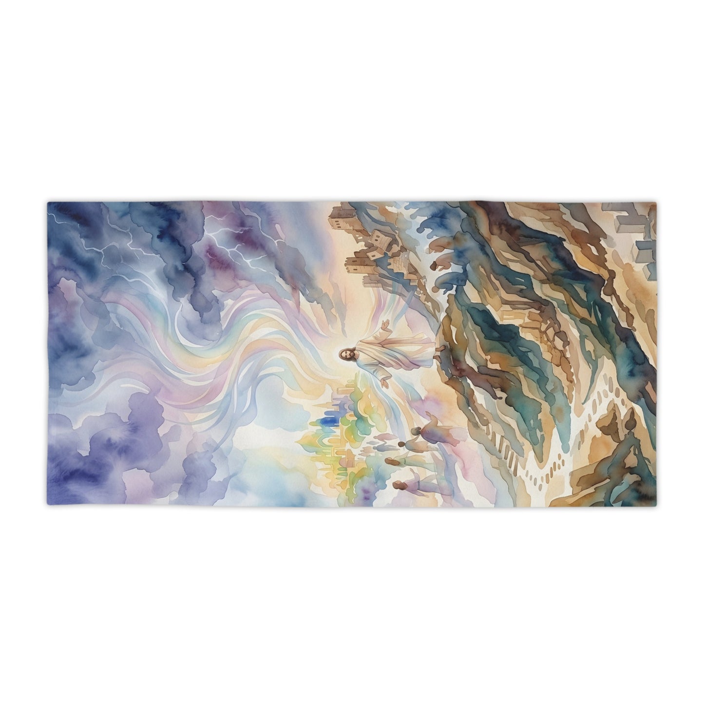 “Pride's Downfall - Obadiah's Prophecy” - Beach Towel