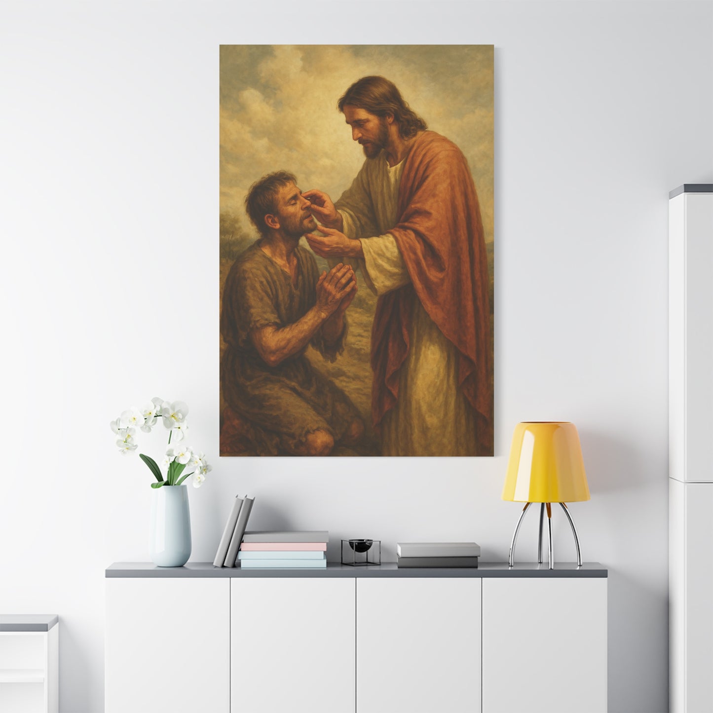 “Ephphatha – Jesus Heals a Deaf and Mute Man” - Canvas Art