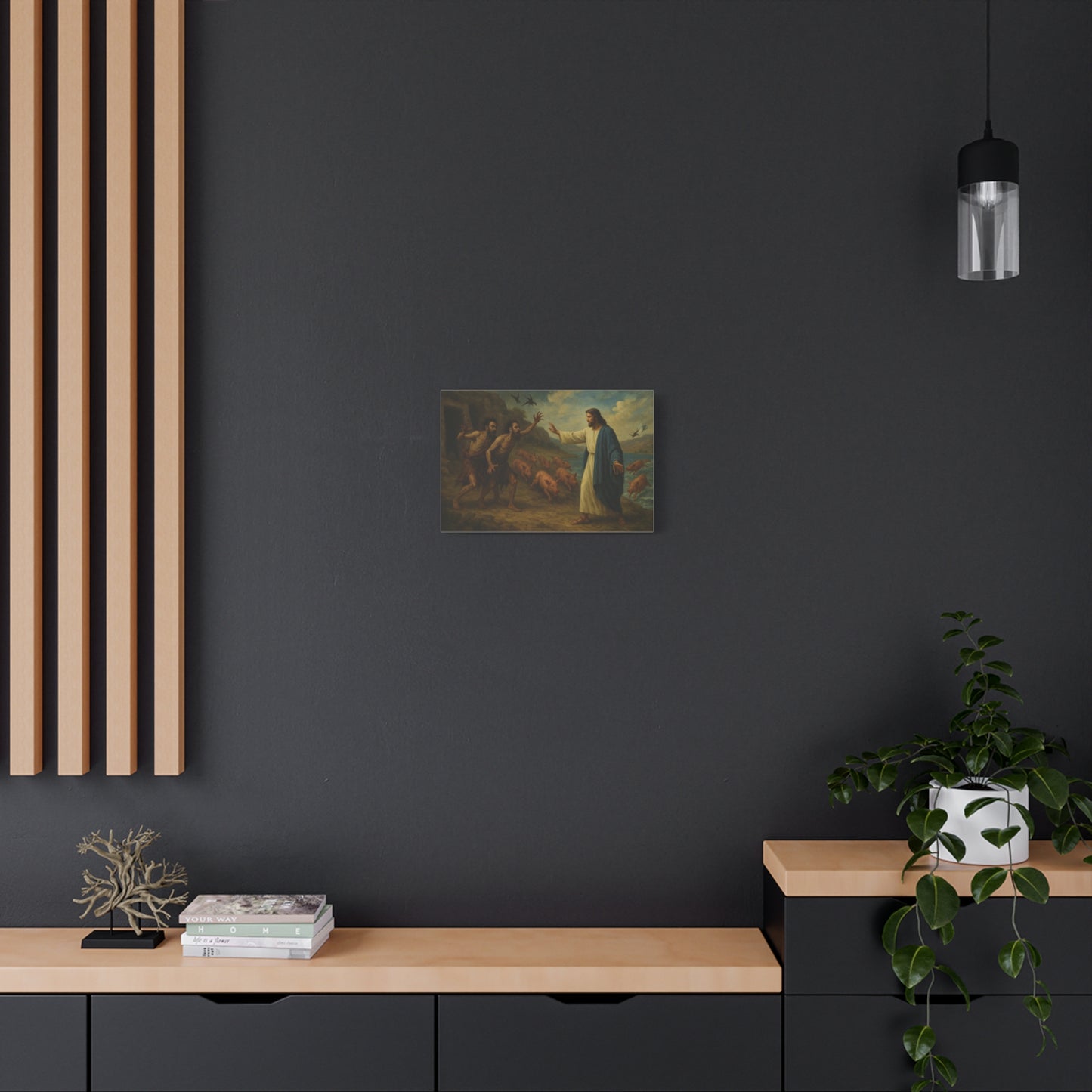 “Deliverance on the Shore – Jesus Frees the Two Demoniacs” - Canvas Art