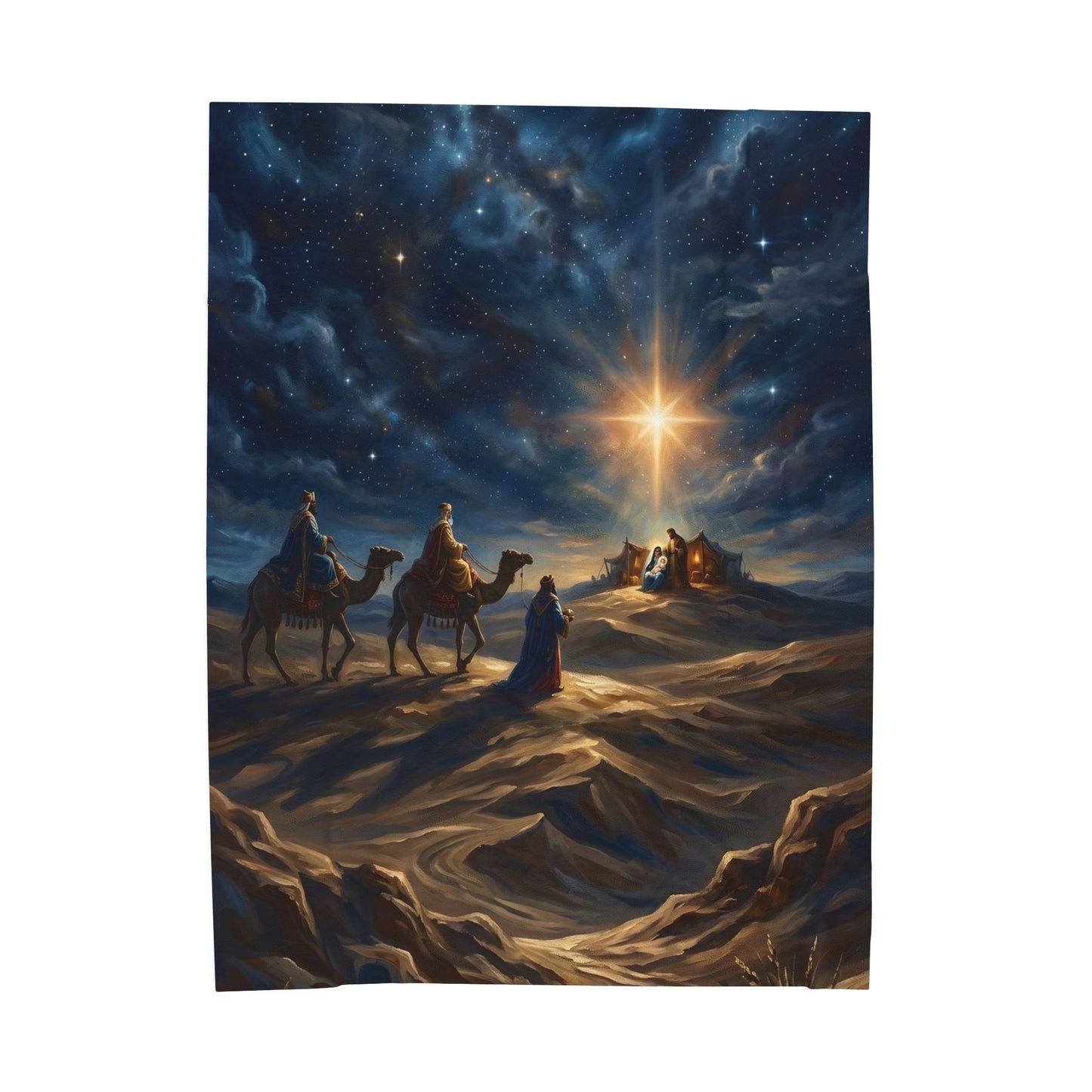 “Journey to the King - Wise Men Seek the Christ Child” - Plush Blanket