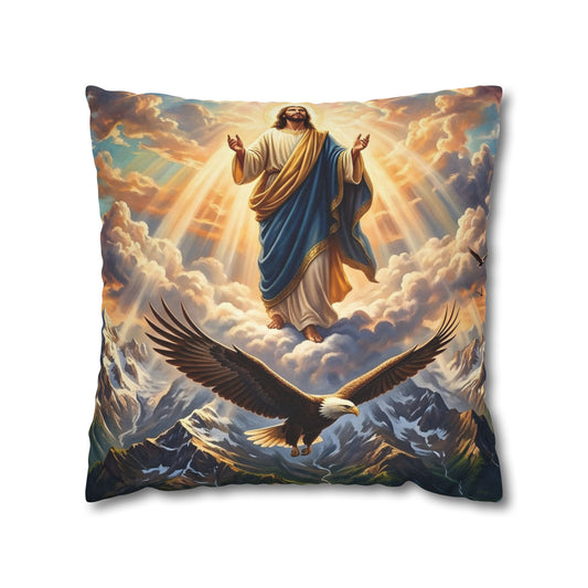 “Soaring Like Eagles - Hope in the Lord Over Mountains” - Pillowcase