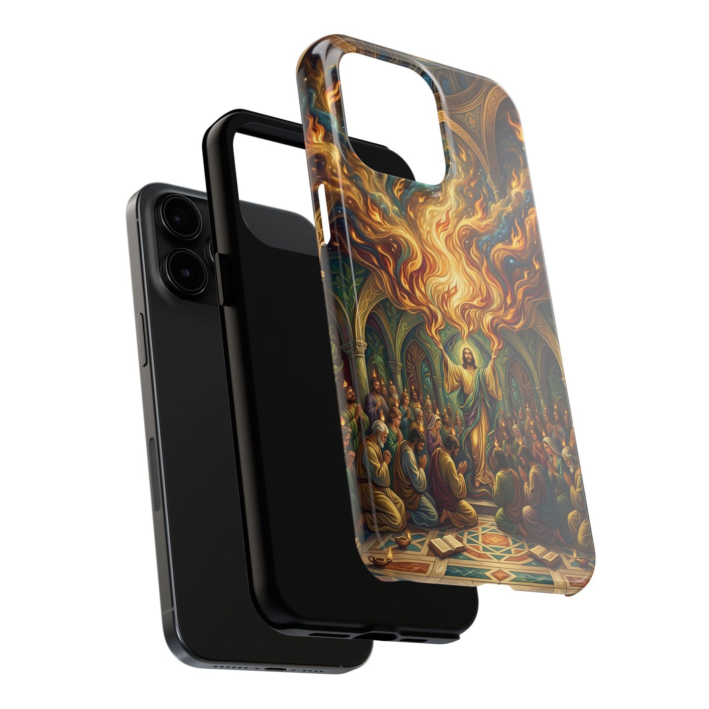 “Spirit Poured Out - Pentecost Flames Descending” - Phone Case