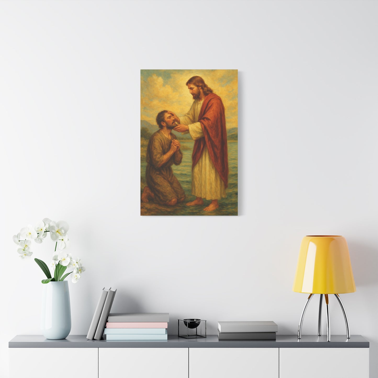 “Eyes Opened – Jesus Heals the Blind Man” - Canvas Art