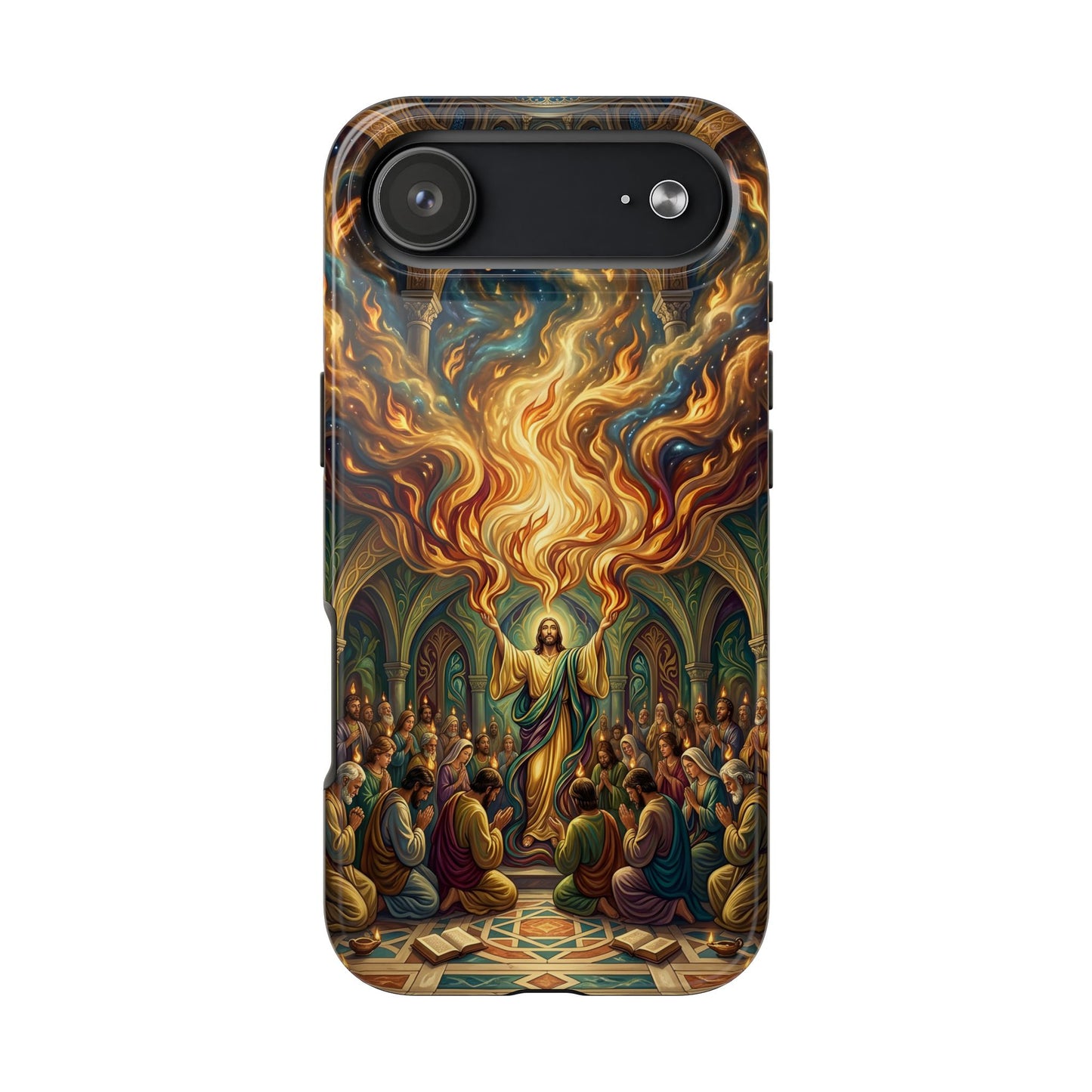 “Spirit Poured Out - Pentecost Flames Descending” - Phone Case