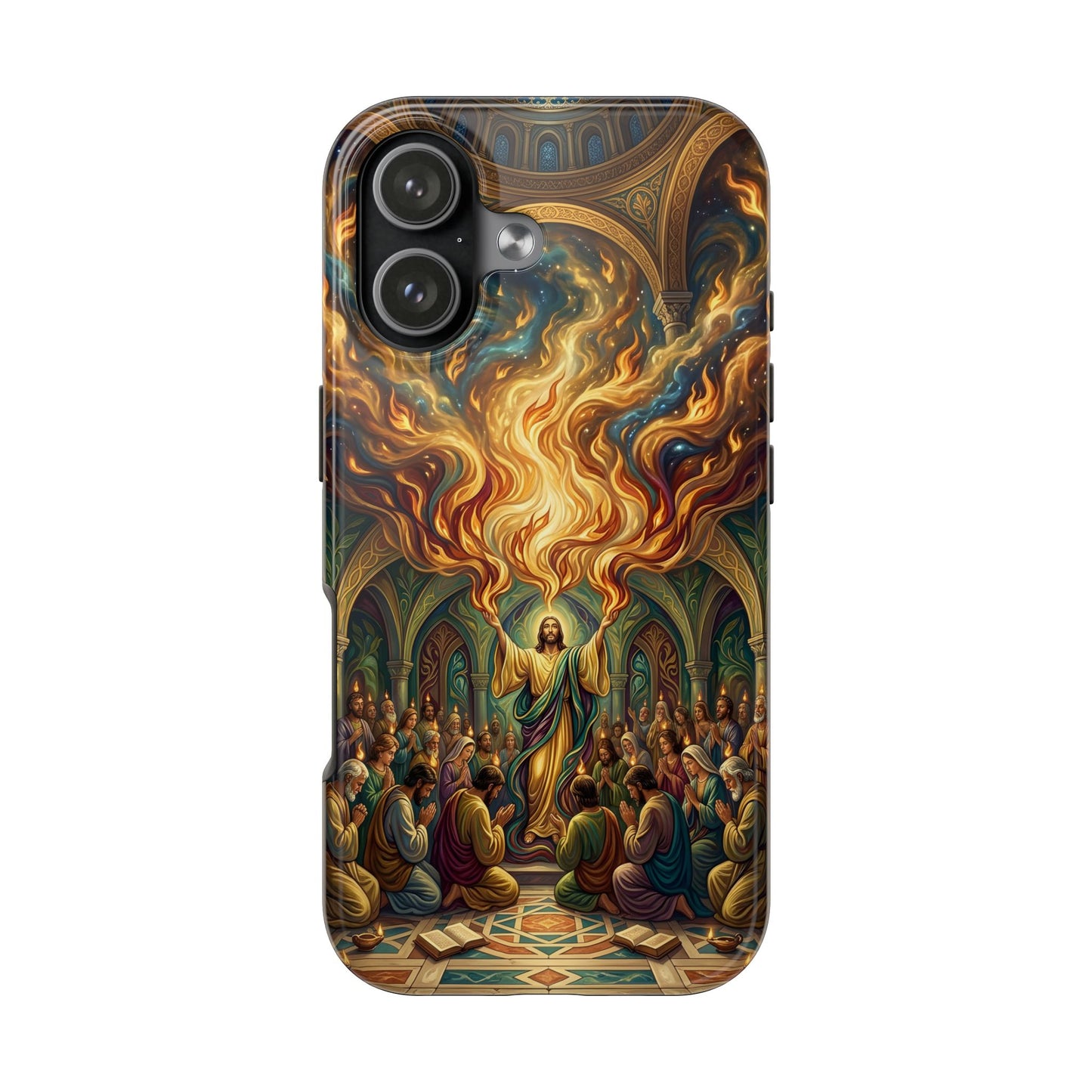 “Spirit Poured Out - Pentecost Flames Descending” - Phone Case