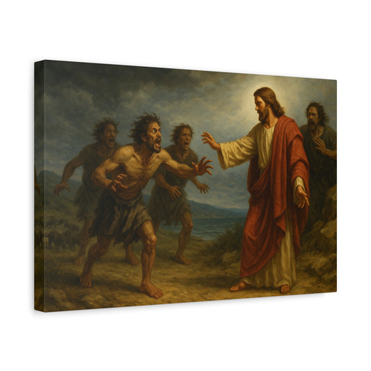 “Legion Cast Out – Jesus Heals the Possessed Man” - Canvas Art
