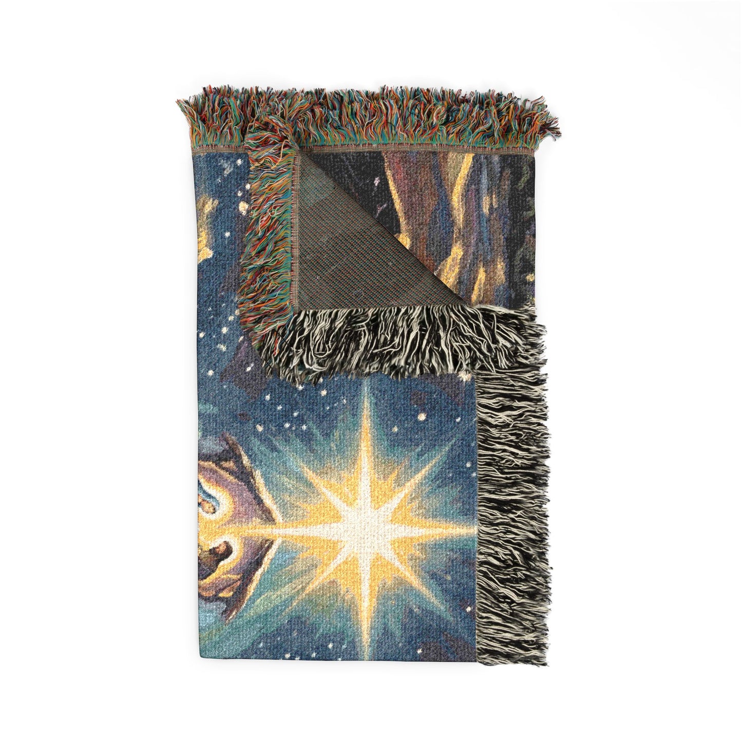 “Journey to Bethlehem - Wise Men Follow the Star” - Woven Blanket