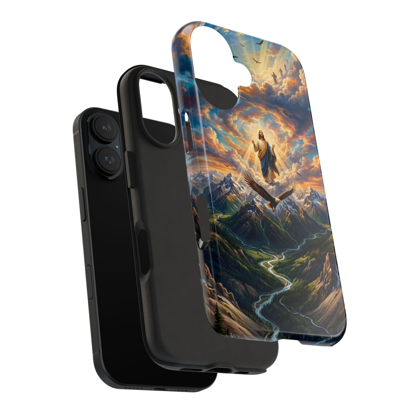 “Soaring Like Eagles - Hope in the Lord Over Mountains” - Phone Case