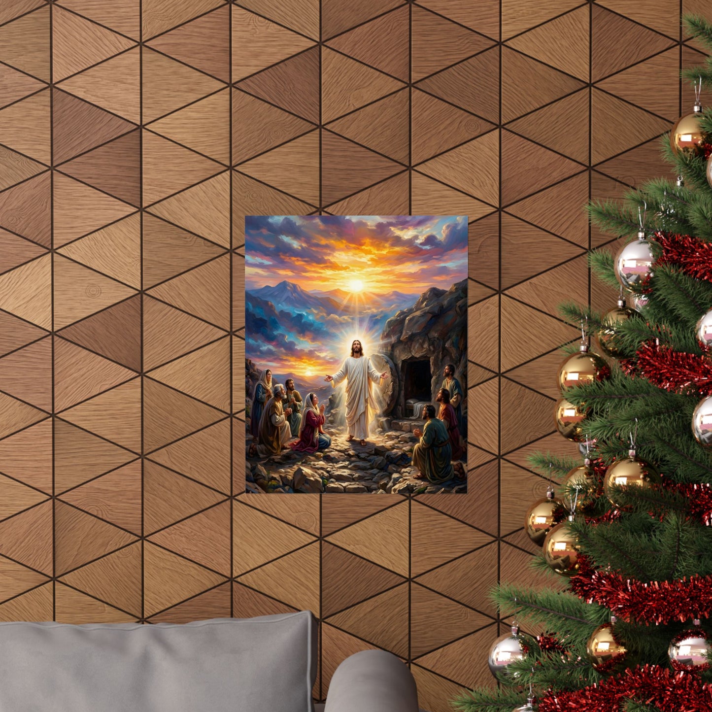“He Is Risen - The Empty Tomb at Dawn” - Poster