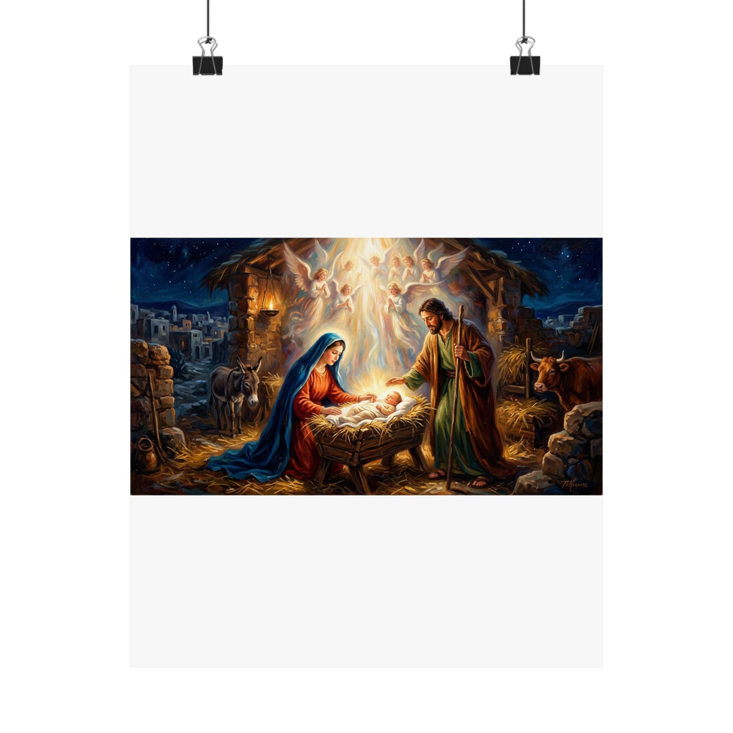“Glory to God - The Nativity at Bethlehem” - Poster