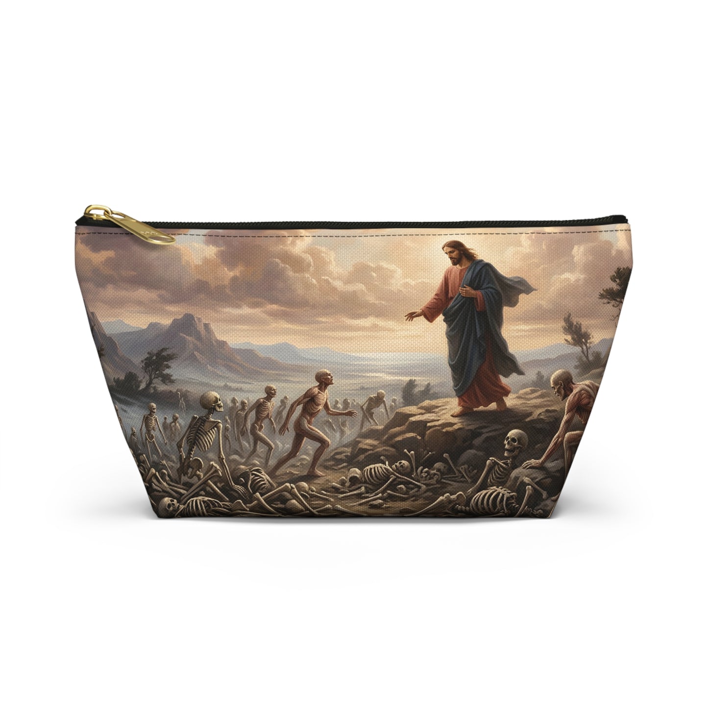 “Valley of Dry Bones - Ezekiel 37 Resurrection” - Accessory Pouch