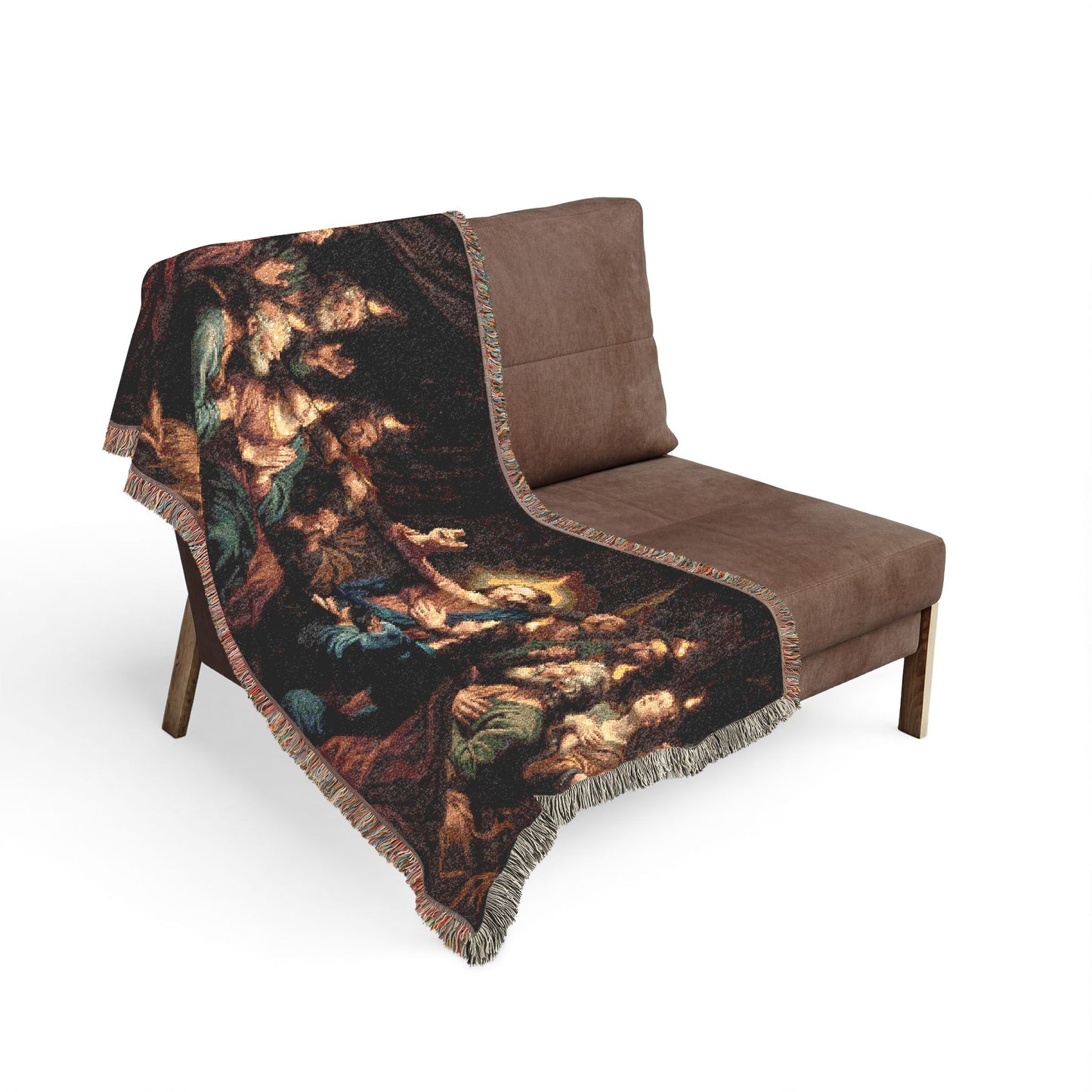 “Tongues of Fire - The Pentecost Outpouring” - Woven Blanket
