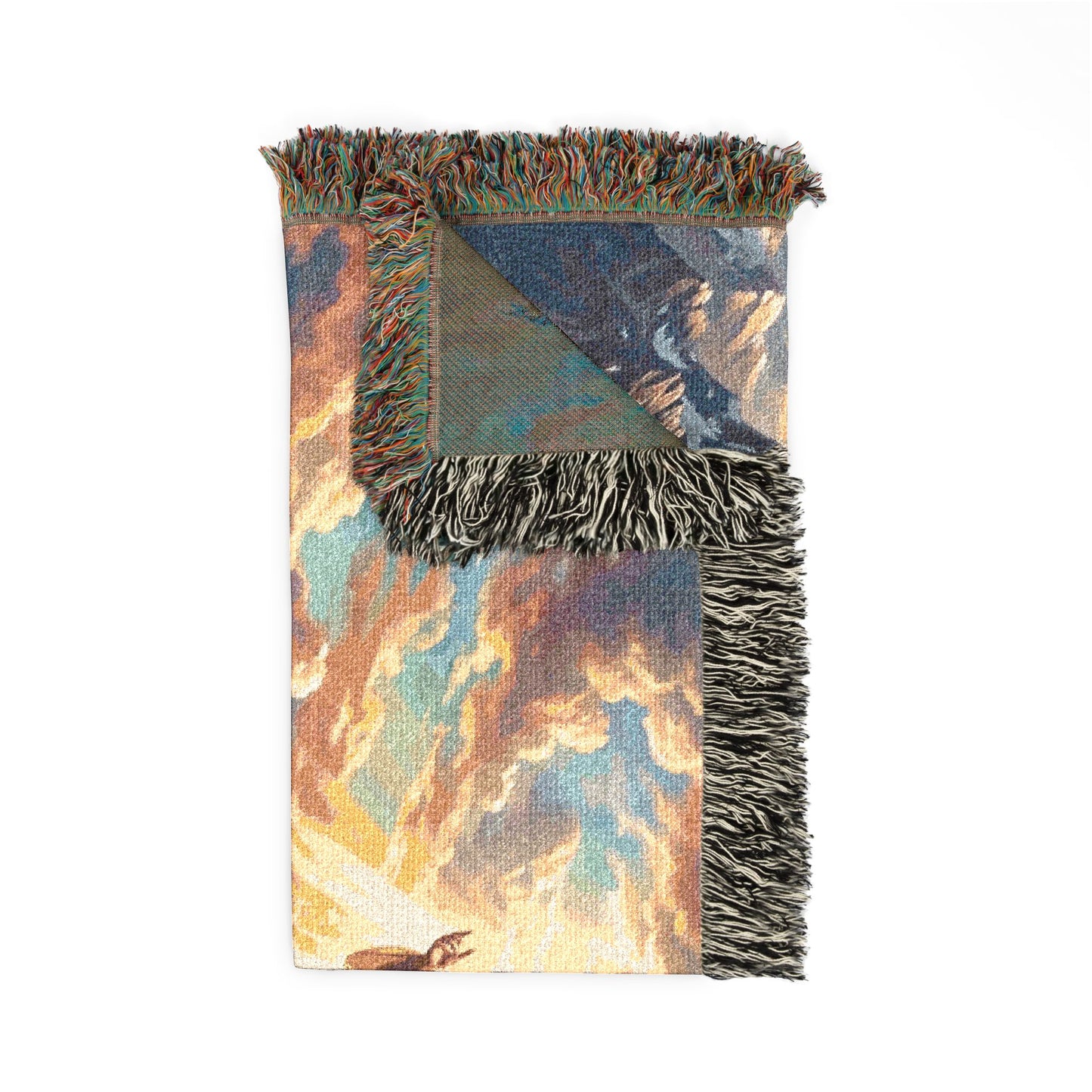 “Soaring Like Eagles - Hope in the Lord Over Mountains” - Woven Blanket