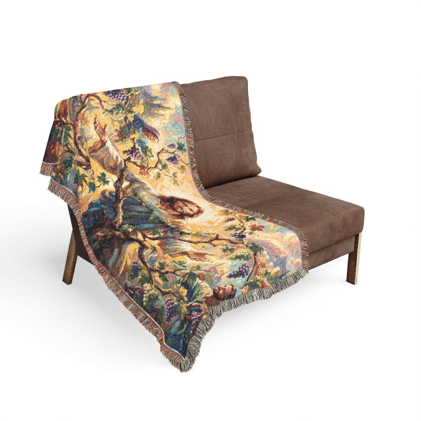 “I Am the True Vine - Abide in My Love” - Woven Blanket