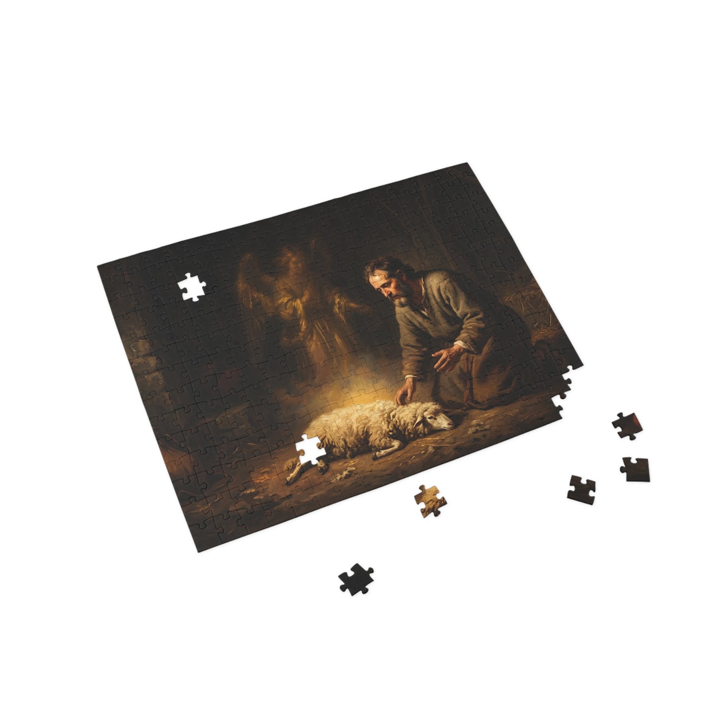 “Gideon's Fleece - Seeking Confirmation from God” - Jigsaw Puzzle
