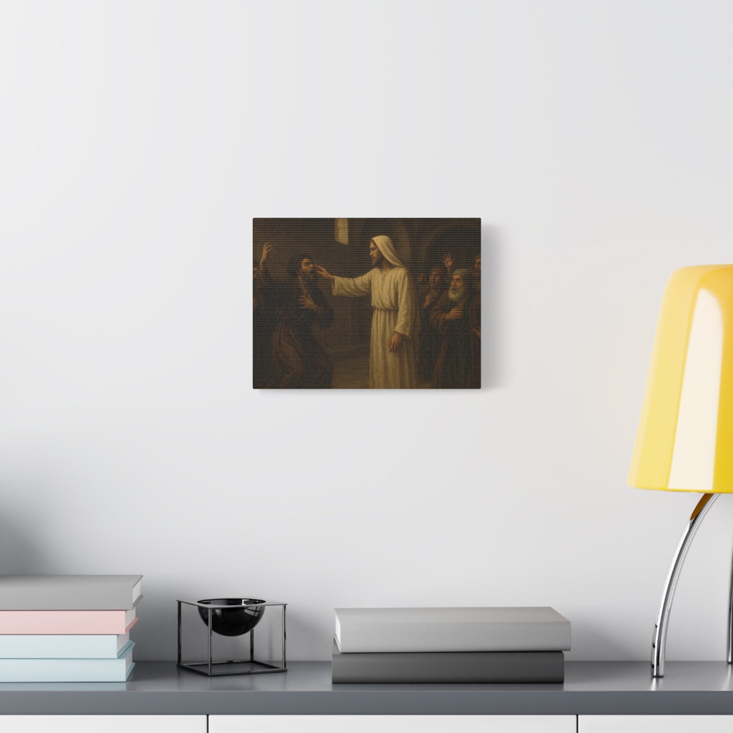 “Authority Over Darkness – Jesus Casts Out an Unclean Spirit” - Canvas Art