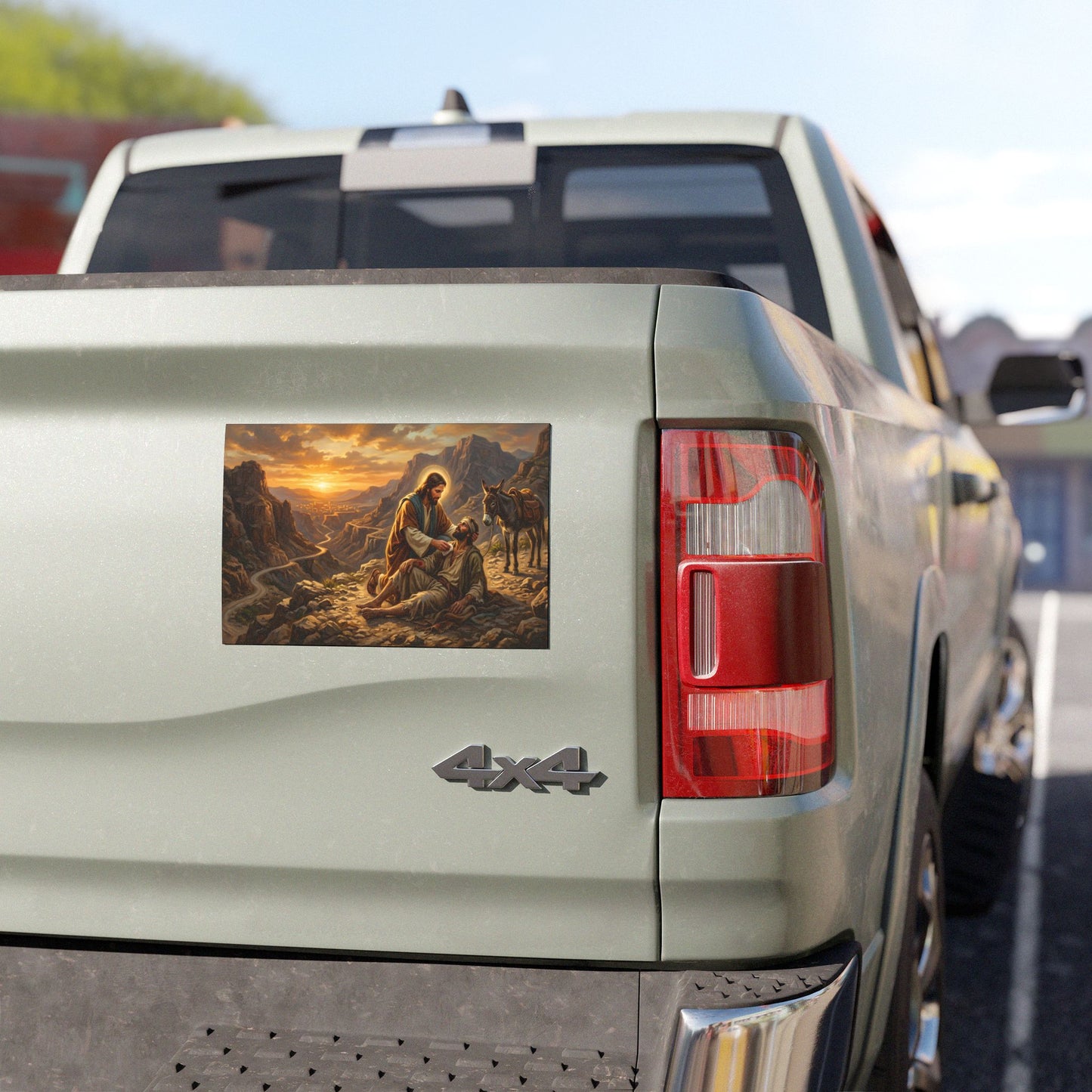 “The Good Samaritan - Compassion on the Jericho Road” - Car Magnet