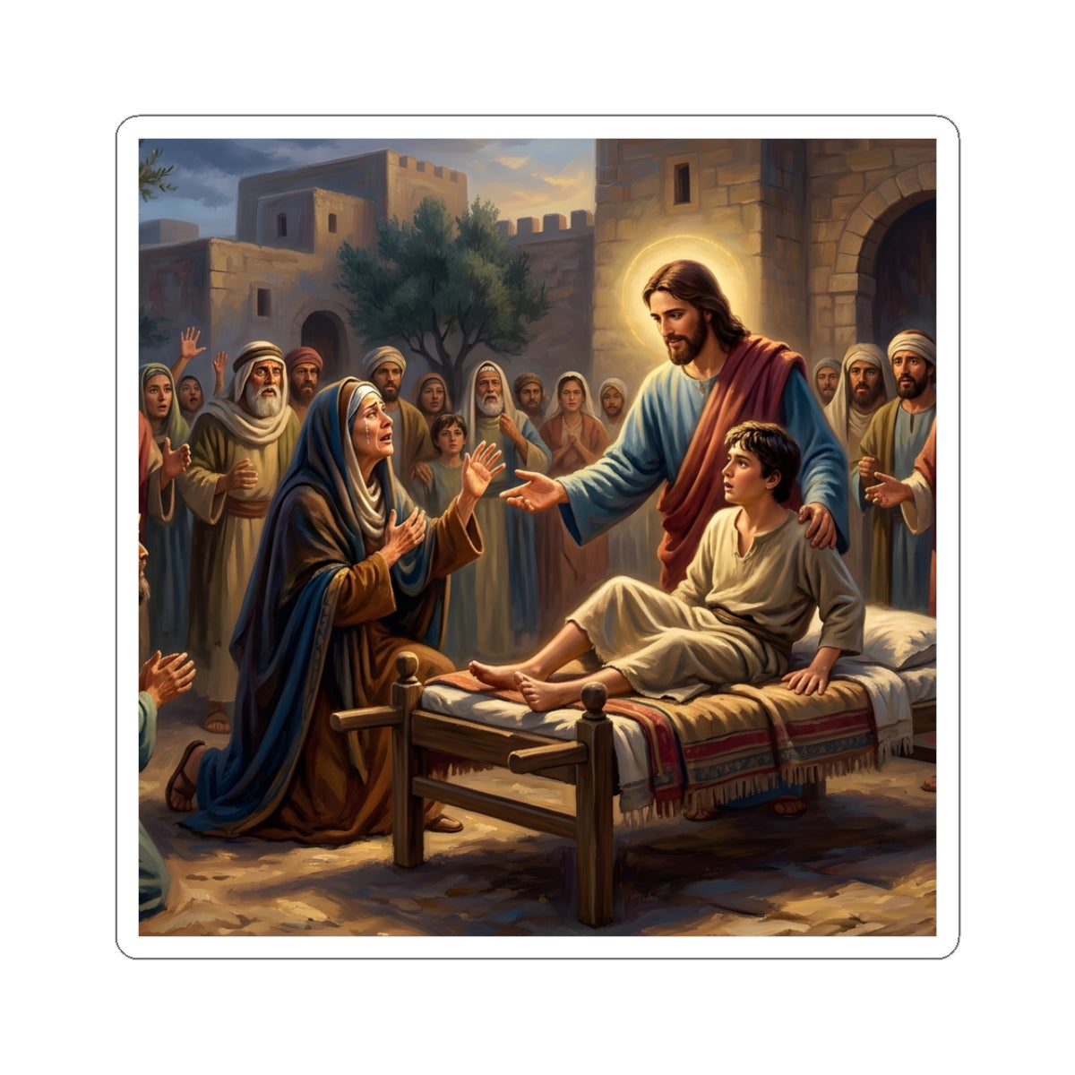 “Arise, Young Man - Resurrection at Nain” - Sticker