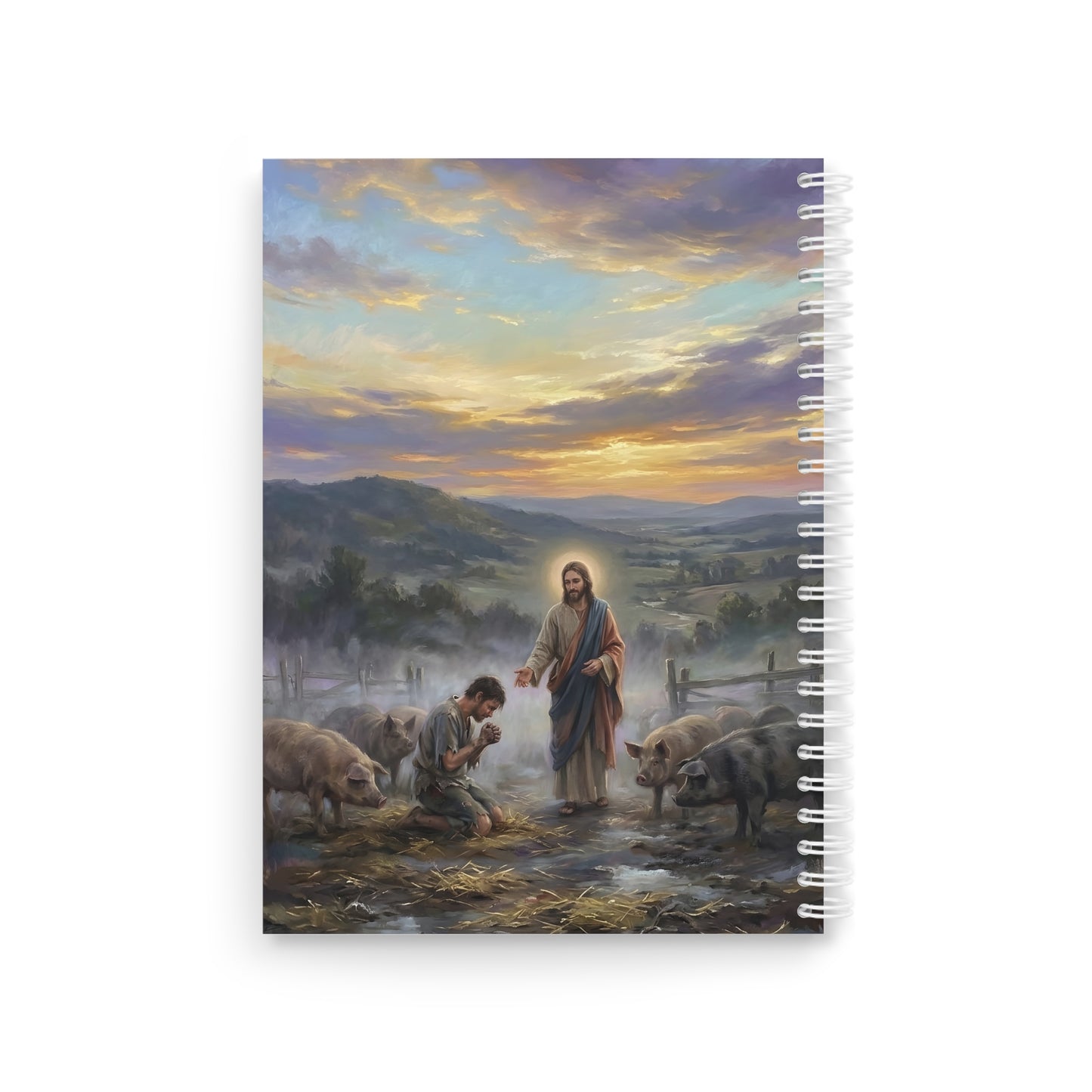 “Turning Point - The Prodigal Son's Repentance” - Spiral Notebook