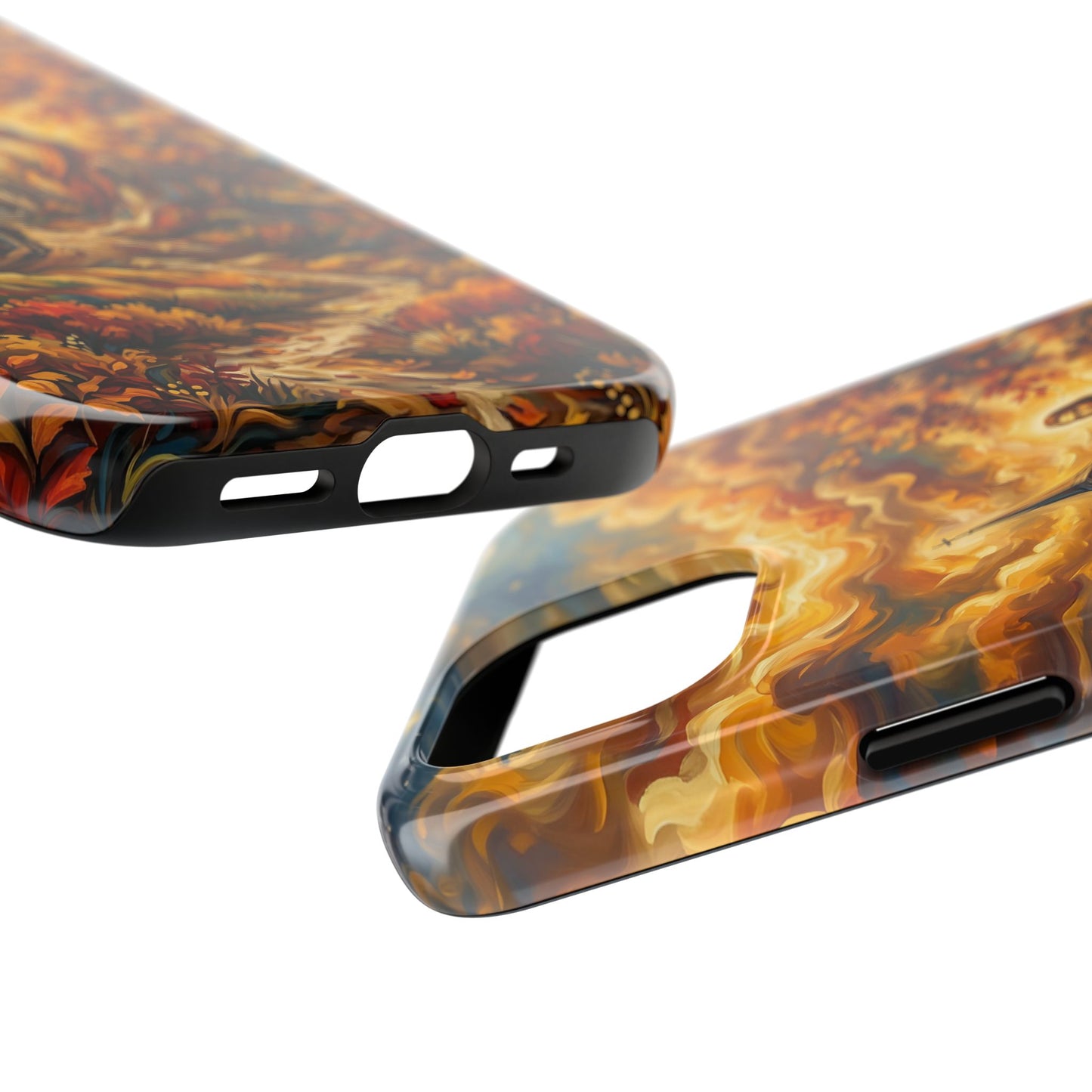 “Abide With Me - Autumn Church at Sunset” - Phone Case