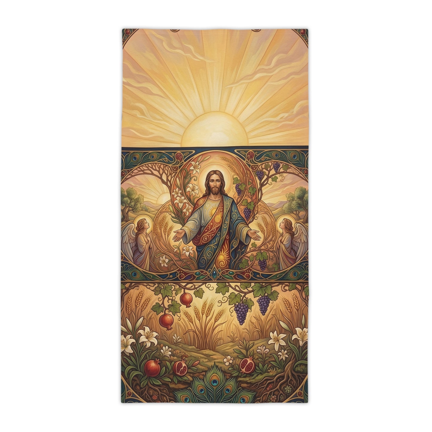 “New Mercies Every Morning - Golden Dawn of Hope” - Beach Towel