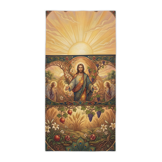 “New Mercies Every Morning - Golden Dawn of Hope” - Beach Towel