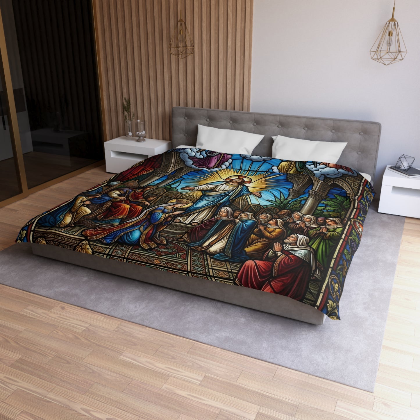 “For Such a Time As This - Esther Before King Ahasuerus” - Duvet Cover