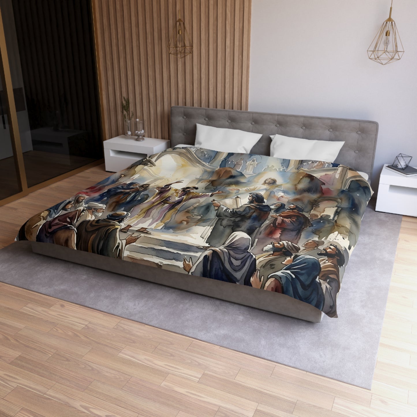 “Hearts Unveiled - Josiah's Repentance” - Duvet Cover