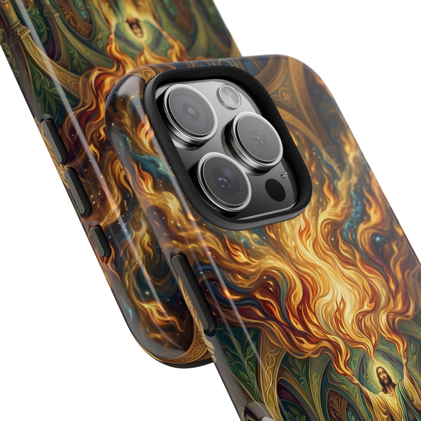 “Spirit Poured Out - Pentecost Flames Descending” - Phone Case