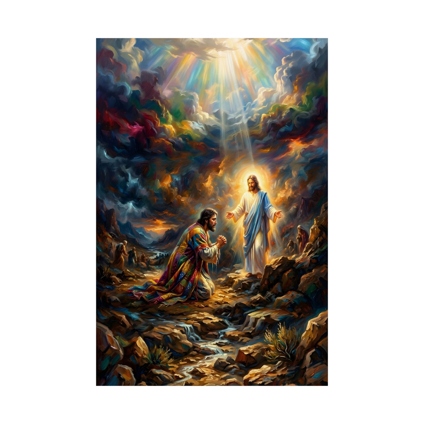 “Coat of Many Colors - Joseph's Enduring Faith” - Poster