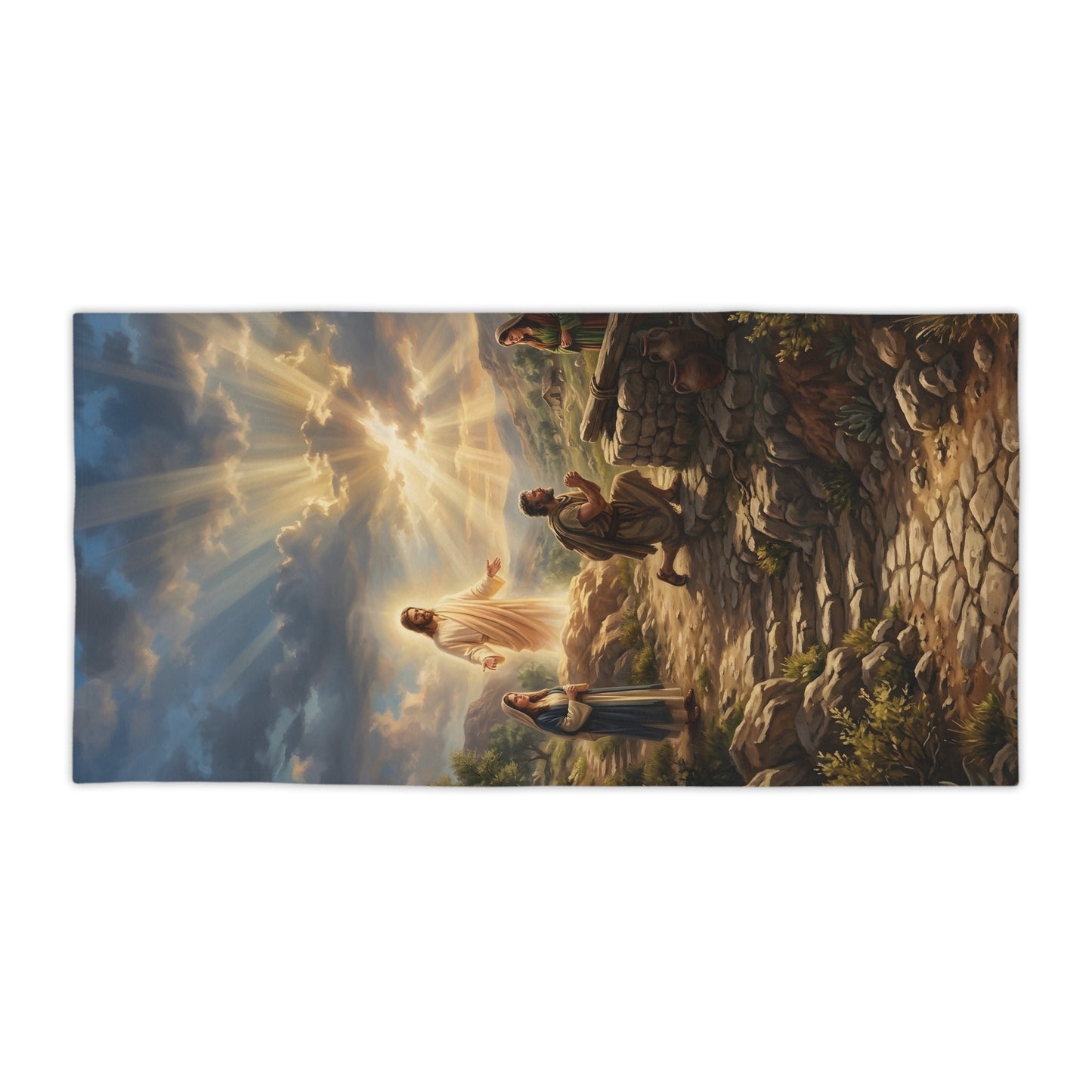“Fourteen Years for Love - Jacob and Rachel” - Beach Towel