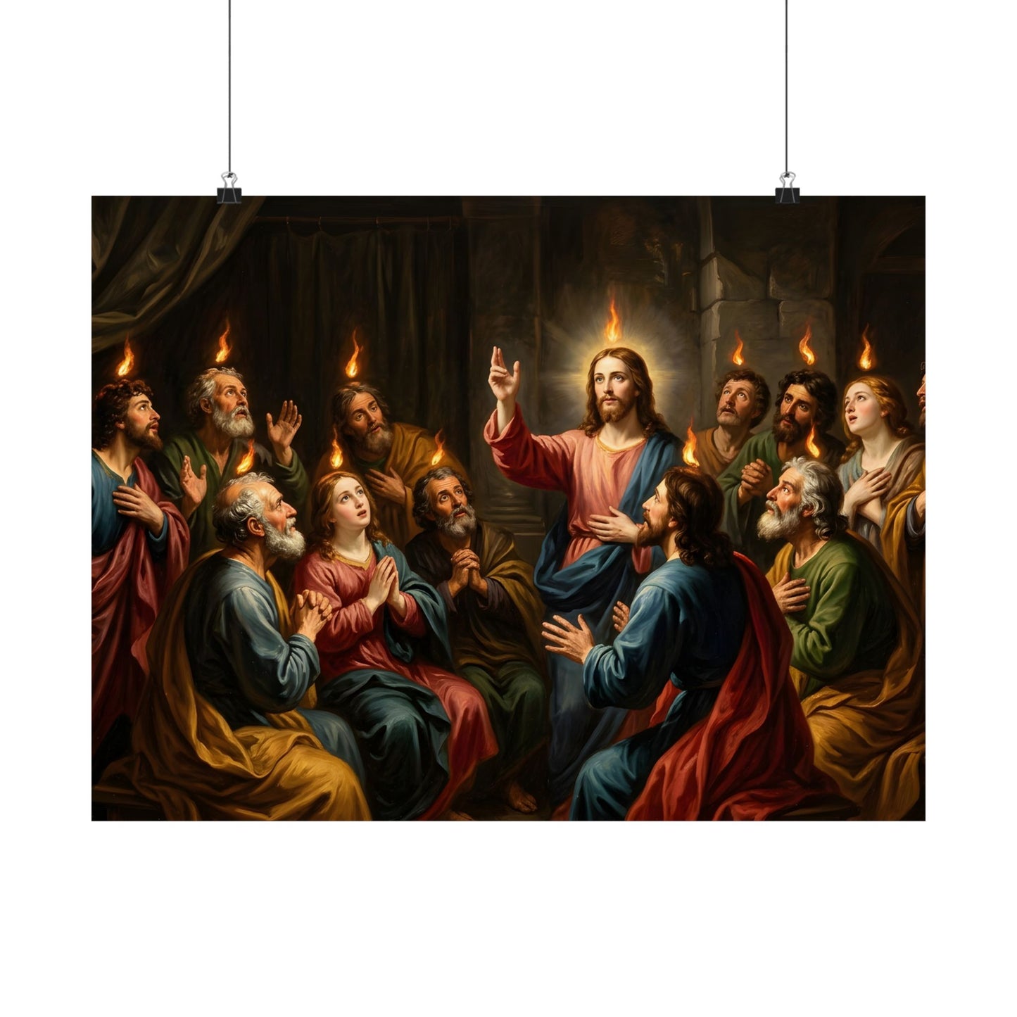 “Tongues of Fire - The Pentecost Outpouring” - Poster