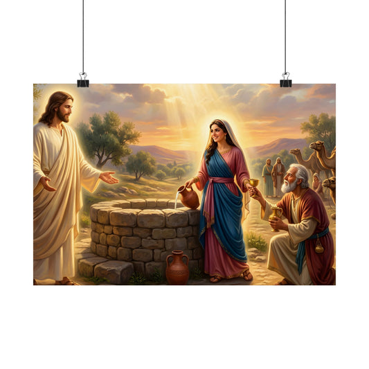“Providence Unveiled - Rebekah at the Well” - Poster