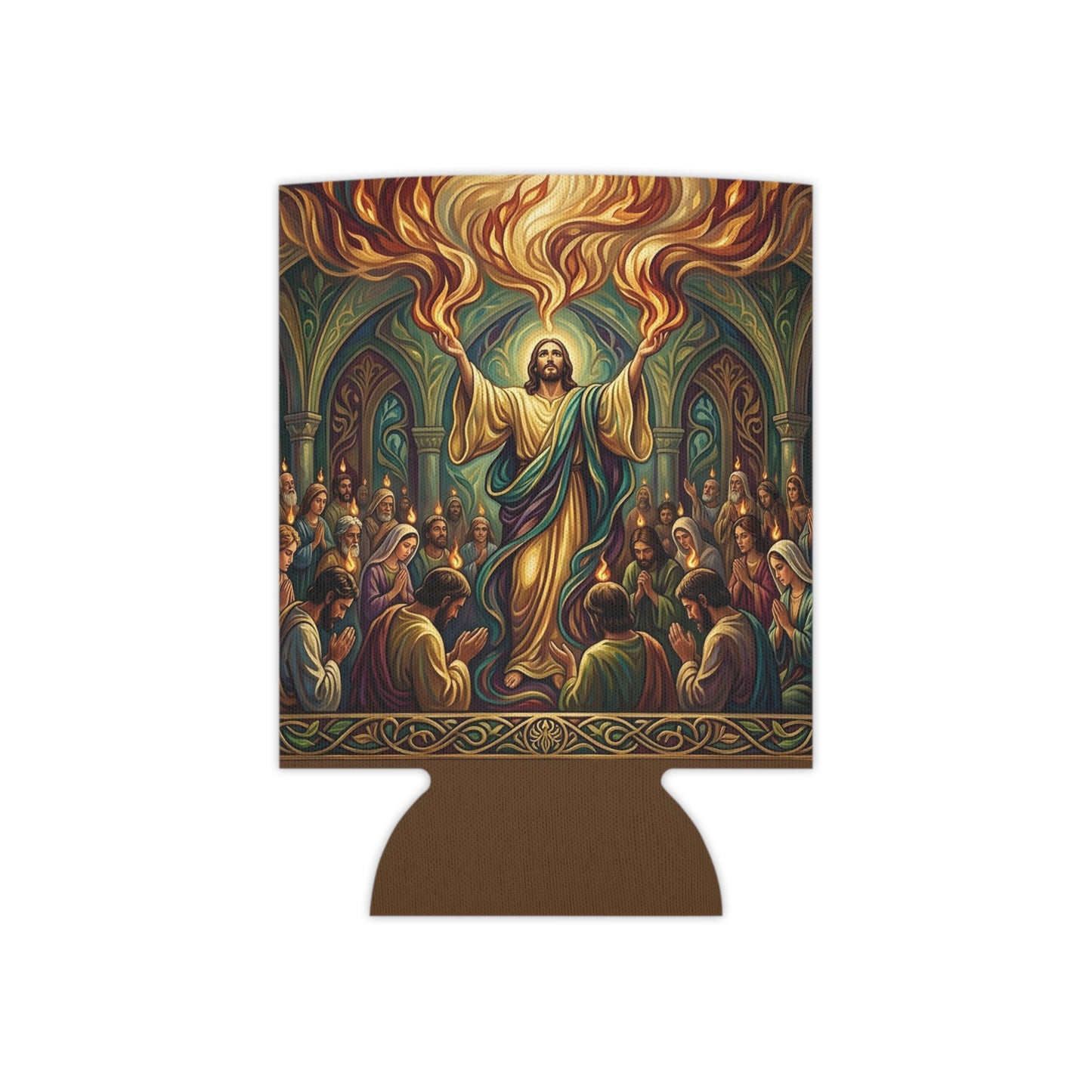 “Spirit Poured Out - Pentecost Flames Descending” - Can Cooler