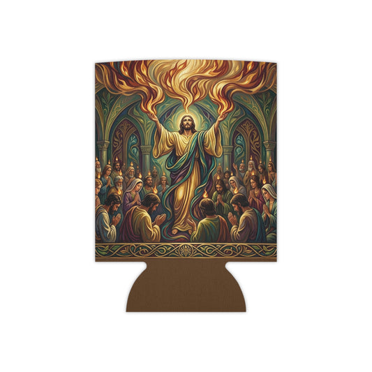 “Spirit Poured Out - Pentecost Flames Descending” - Can Cooler