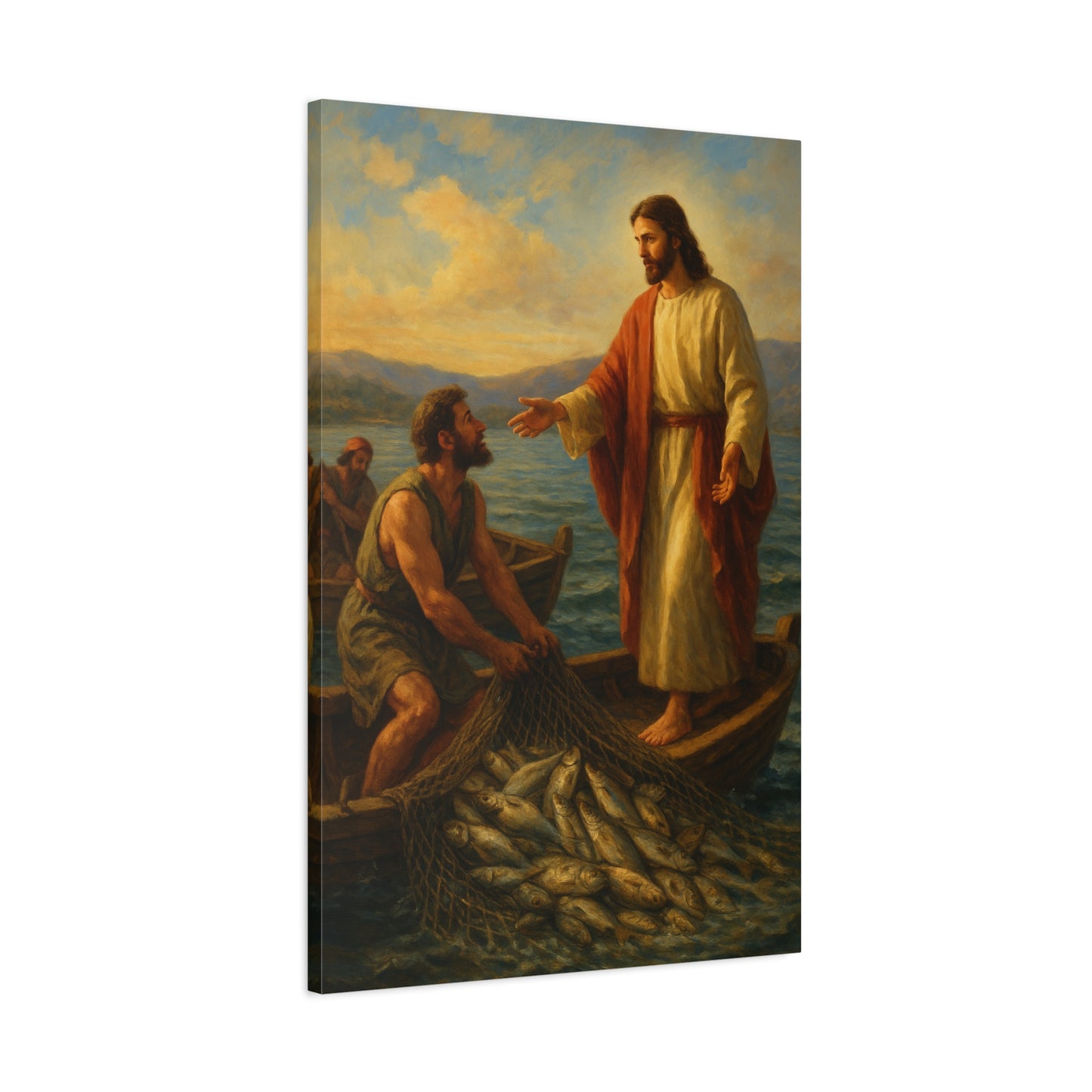 “The Miraculous Catch – Calling of the First Disciples” - Canvas Art