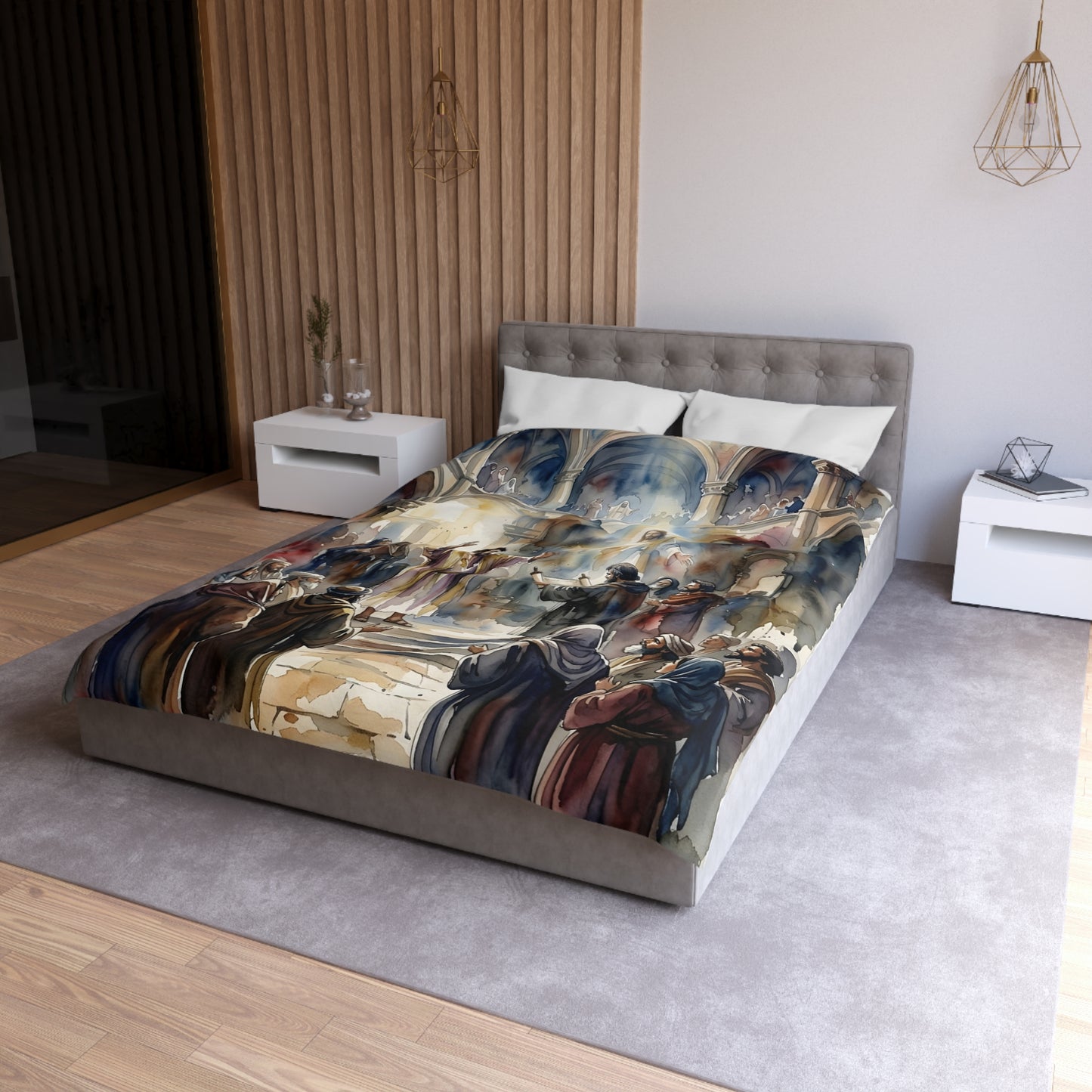 “Hearts Unveiled - Josiah's Repentance” - Duvet Cover