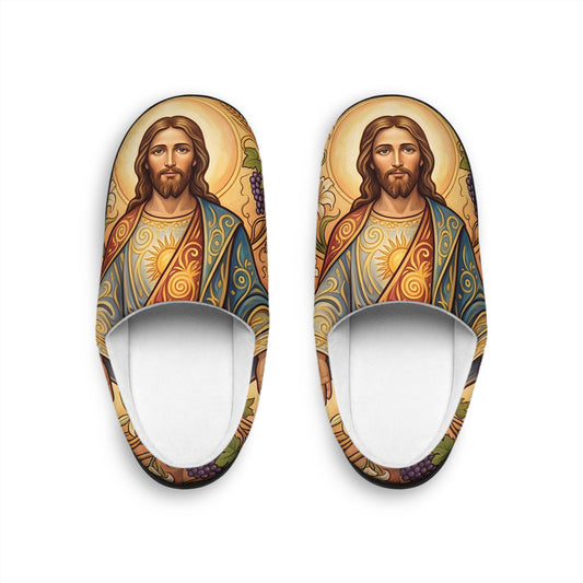 “New Mercies Every Morning - Golden Dawn of Hope” - Indoor Slippers