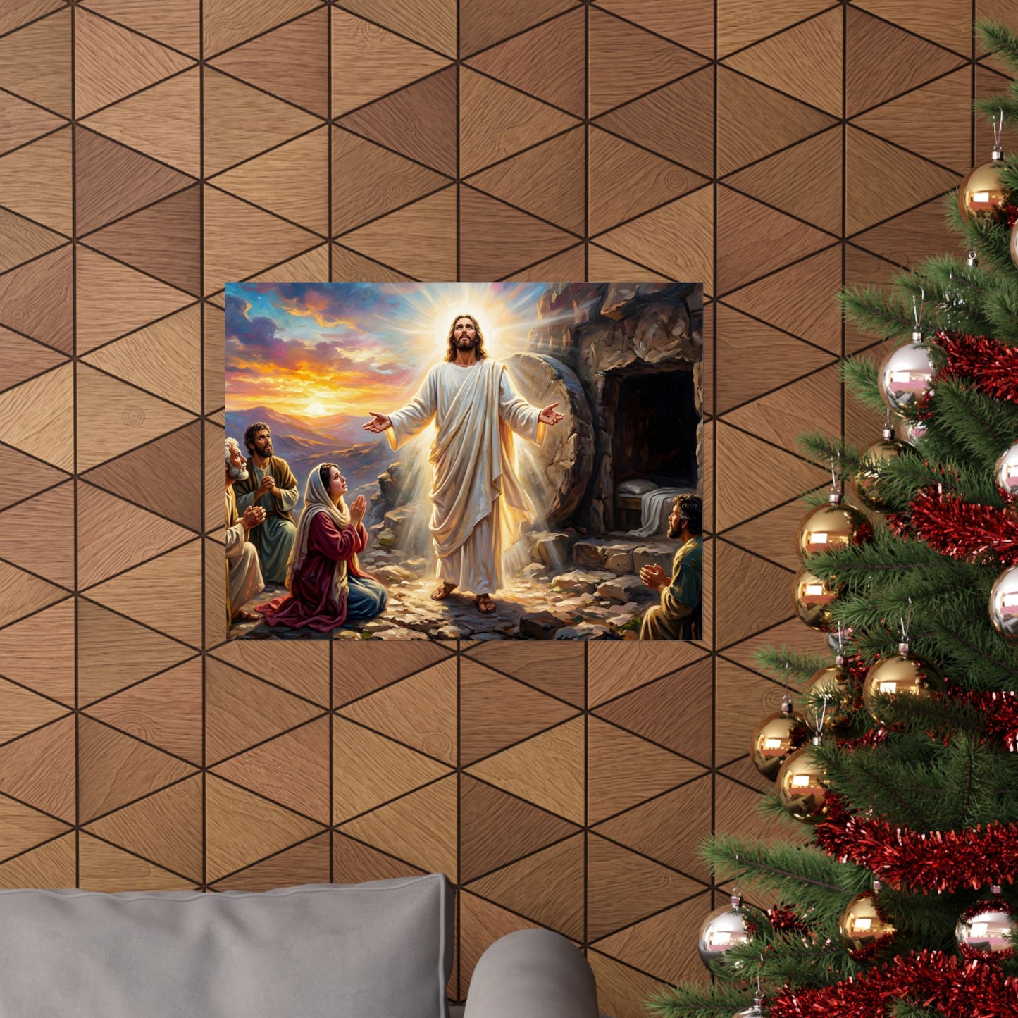 “He Is Risen - The Empty Tomb at Dawn” - Poster