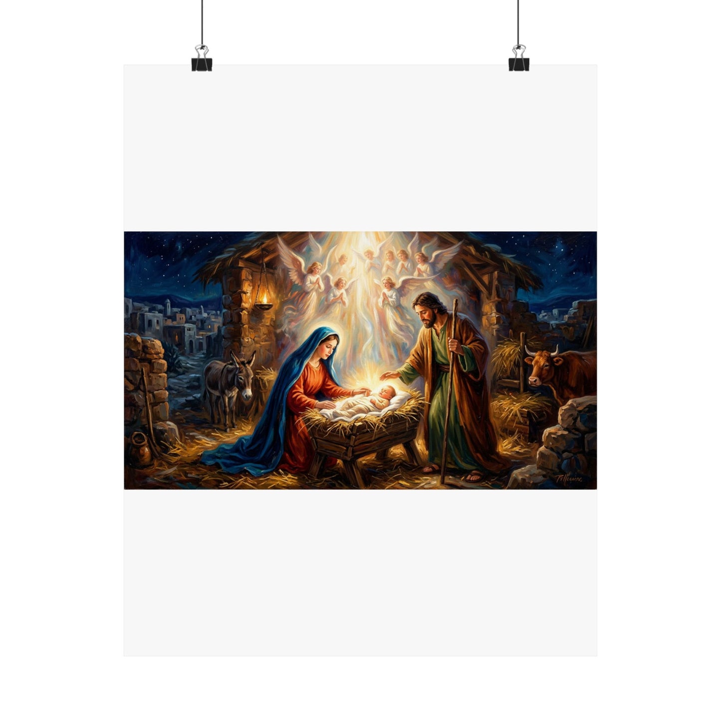 “Glory to God - The Nativity at Bethlehem” - Poster