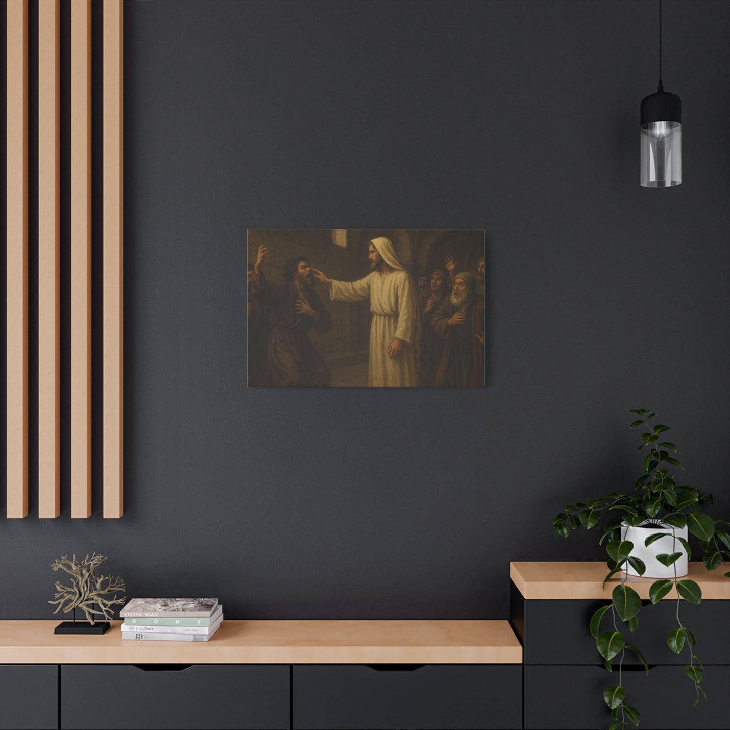 “Authority Over Darkness – Jesus Casts Out an Unclean Spirit” - Canvas Art